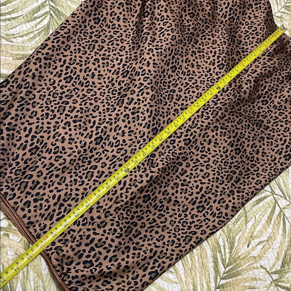 American Eagle satin leopard print slip skirt - Picture 7 of 7